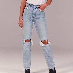 90s Ultra High Straight Abercrombie Jeans